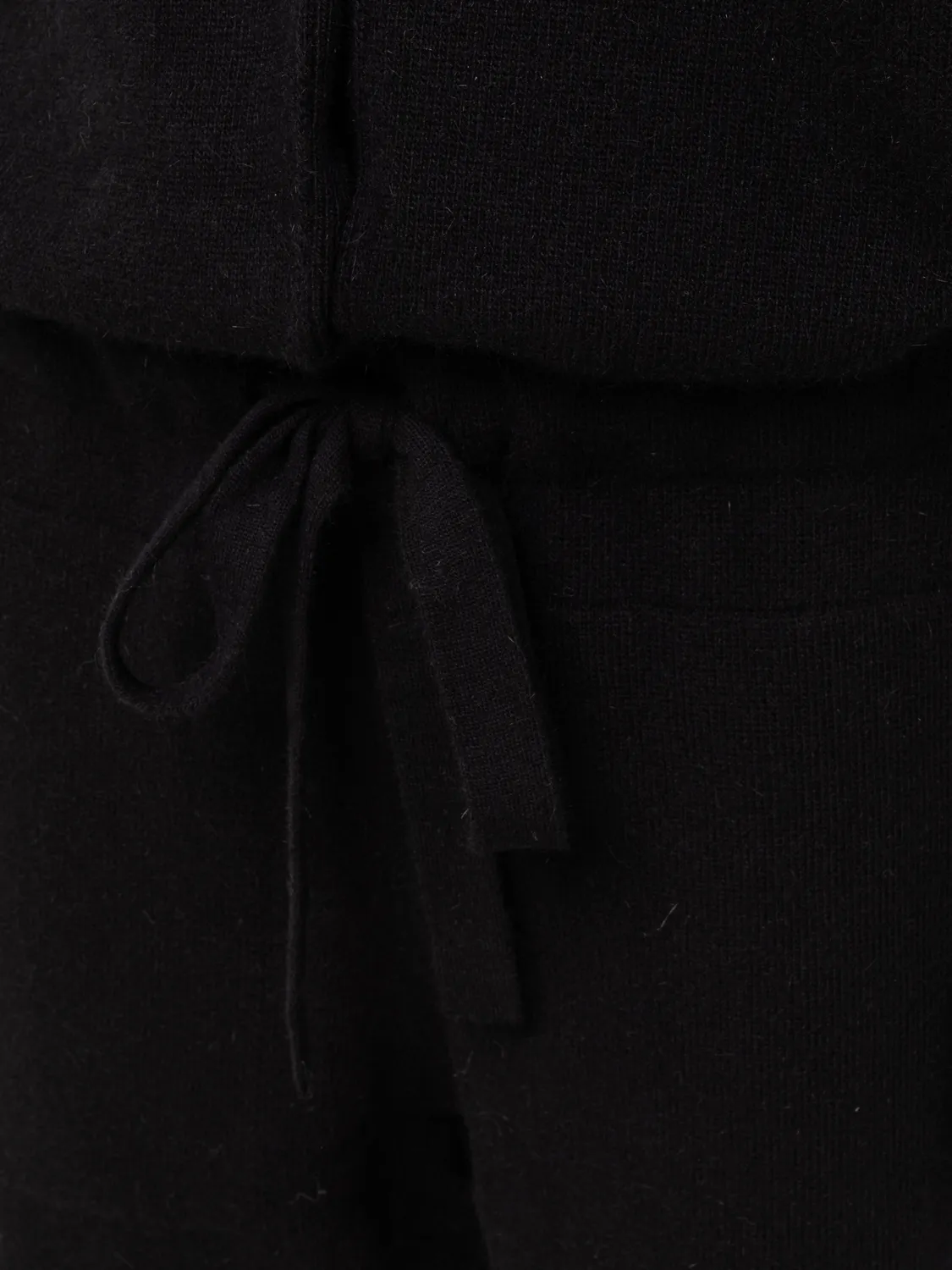 Laneus Knit Wool and Angora Jumpsuit buksedragt sort uld