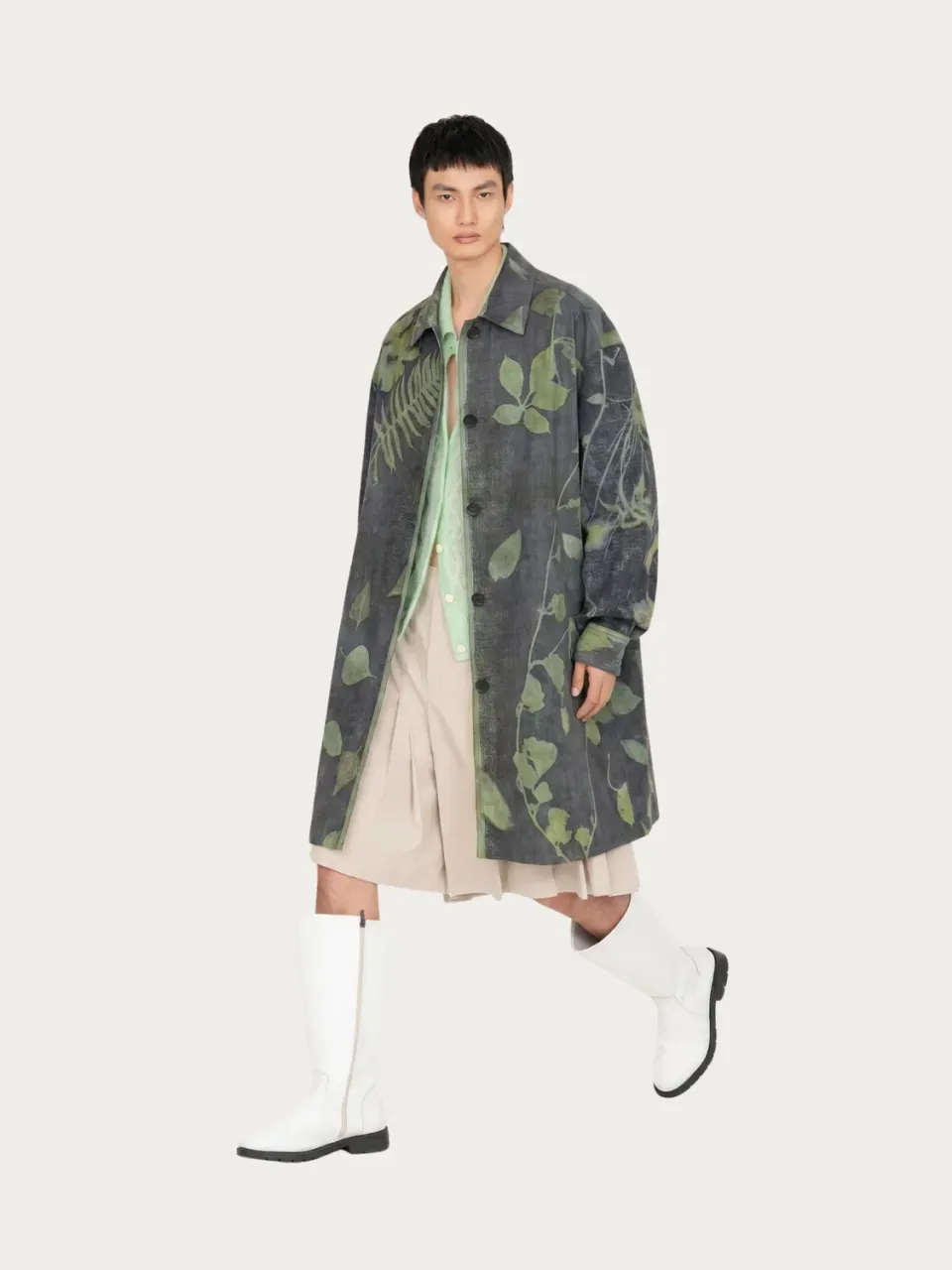 Feng Chen Wang Antique Plant Dyed frakke unik