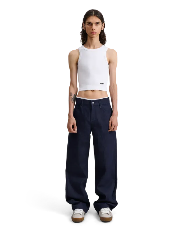 Alis Bam Wide Fit jeans Solid Blue rå denim