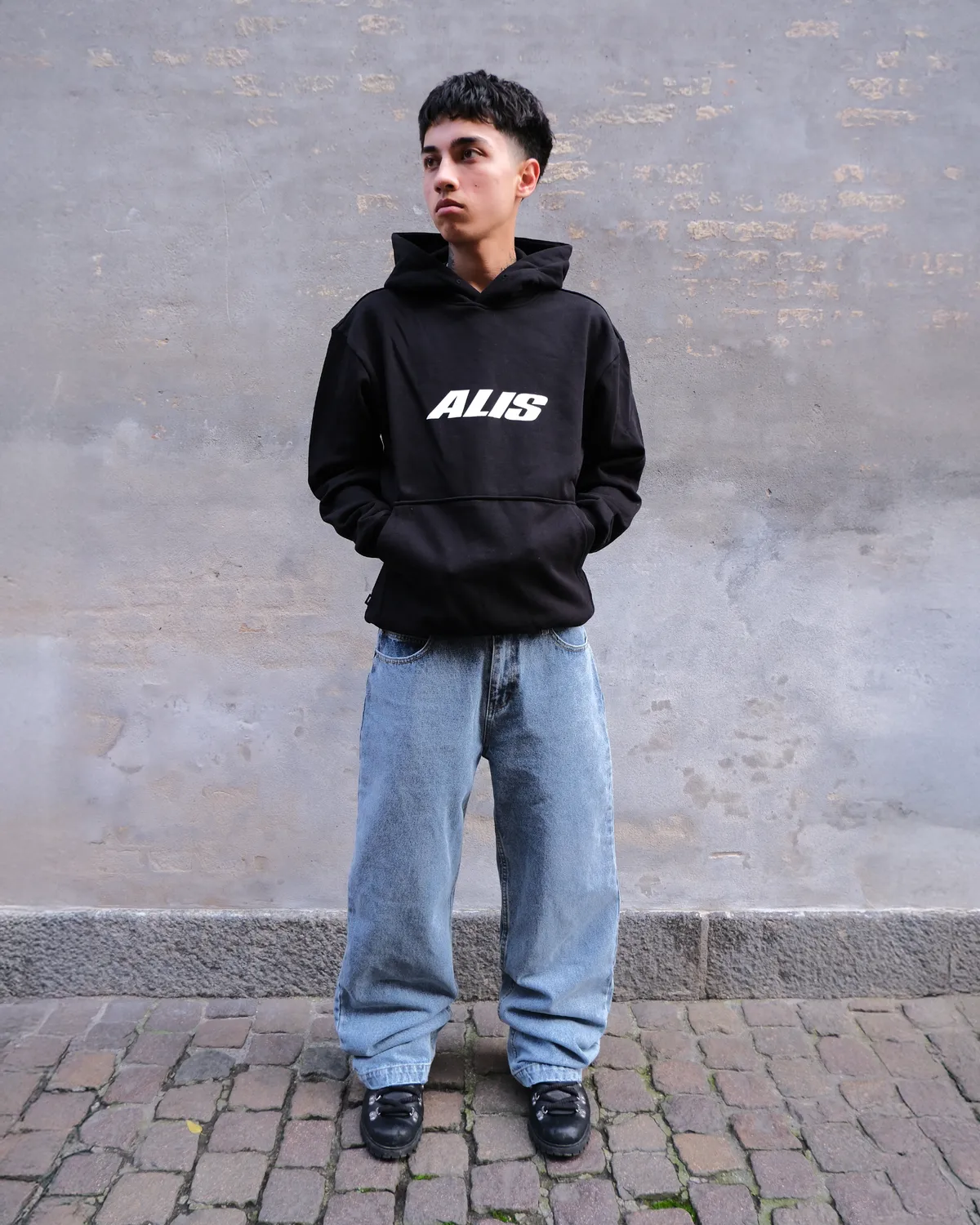 Alis Aori hoodie sort bomuld oversize