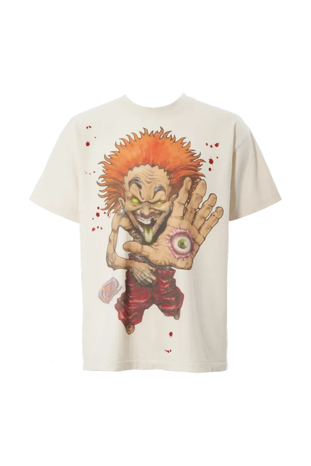 Hellstar Evil Eye T-shirt hvid bomuld jumbo print