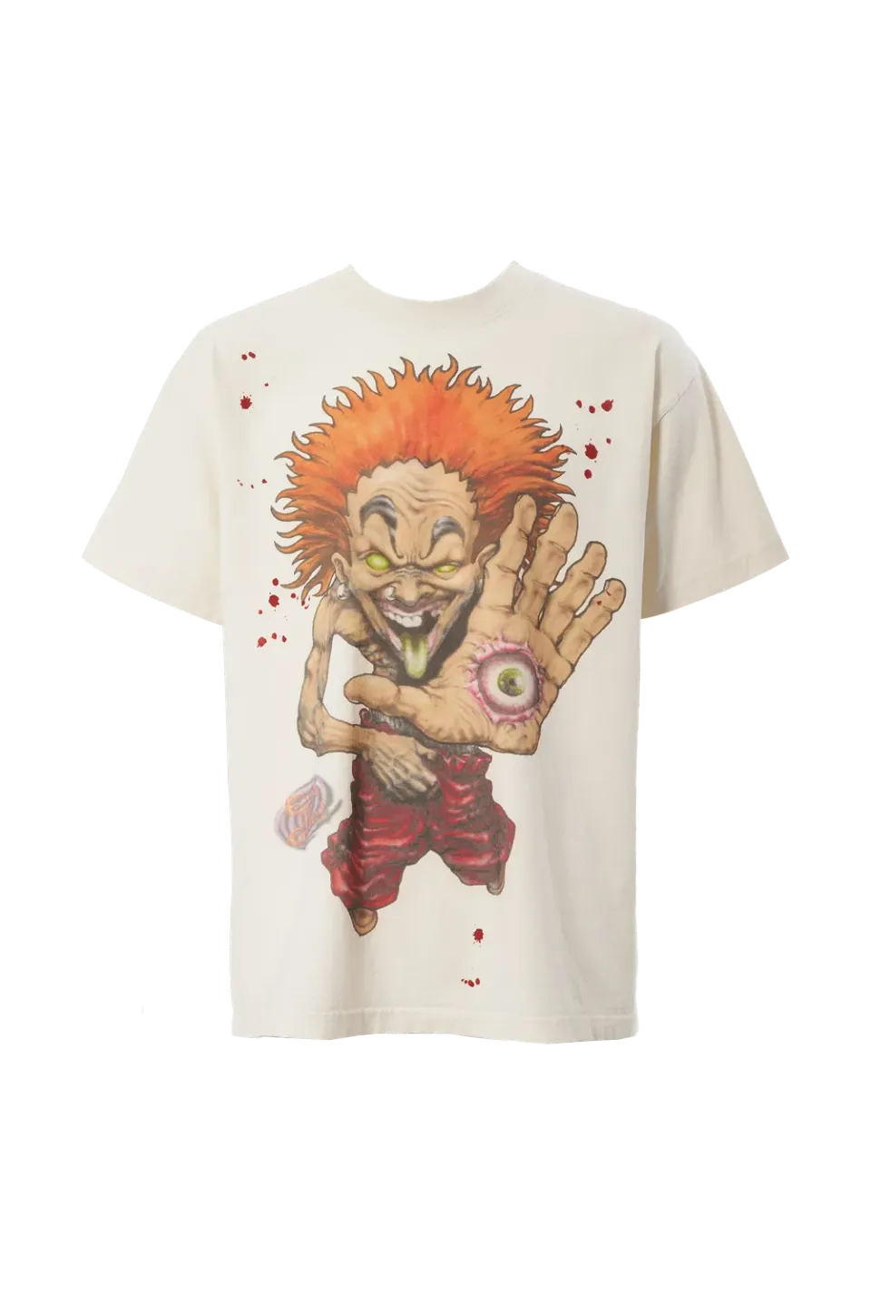 Hellstar Evil Eye T-shirt hvid bomuld jumbo print