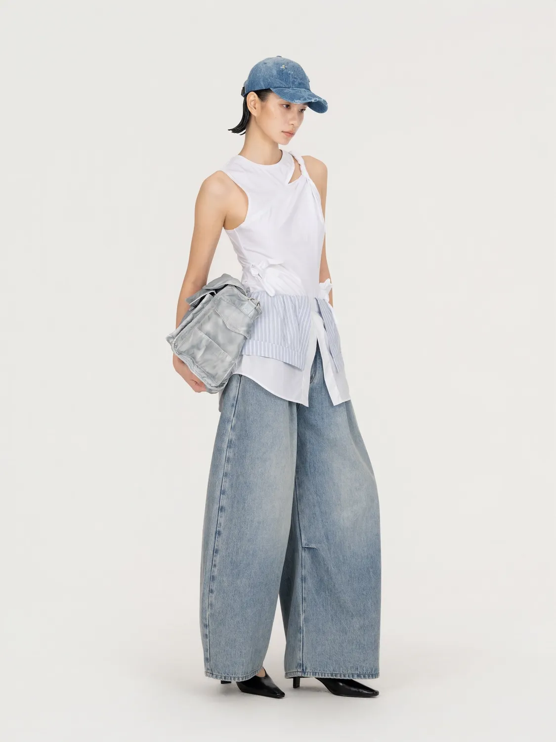 Feng Chen Wang Knotted tanktop hvid
