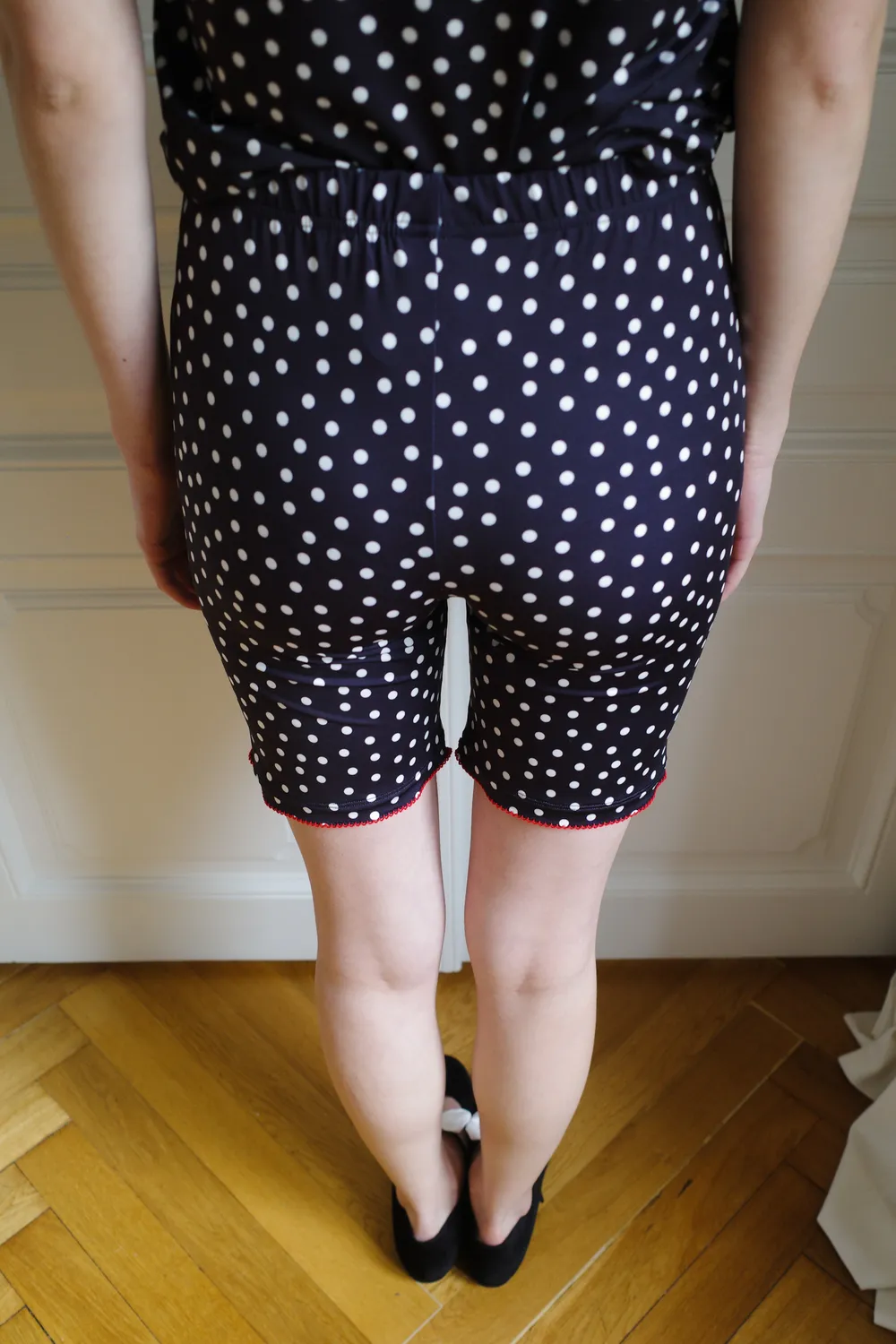 Caro Editions Jersey shorts sorte prikker elastan