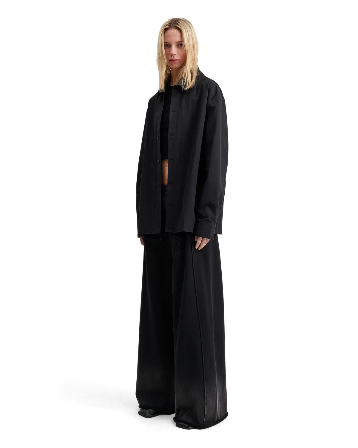 Alis Billey skjorte sort bomuld nylon