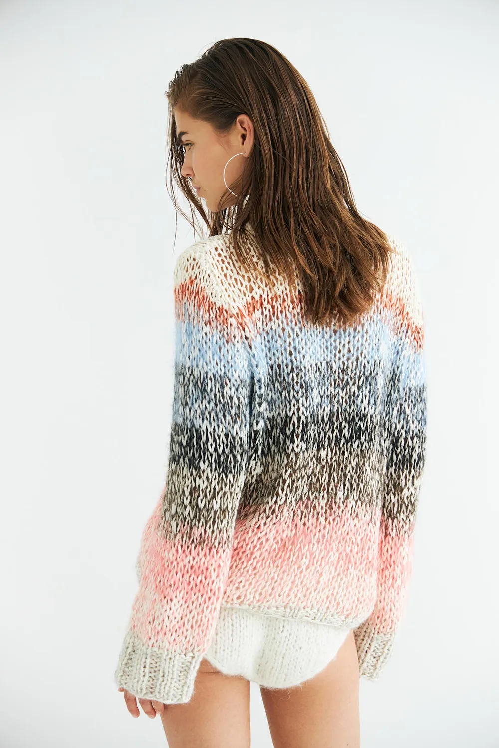 Dawnxdare Iris striktrøje 900 multi bomuld mohair