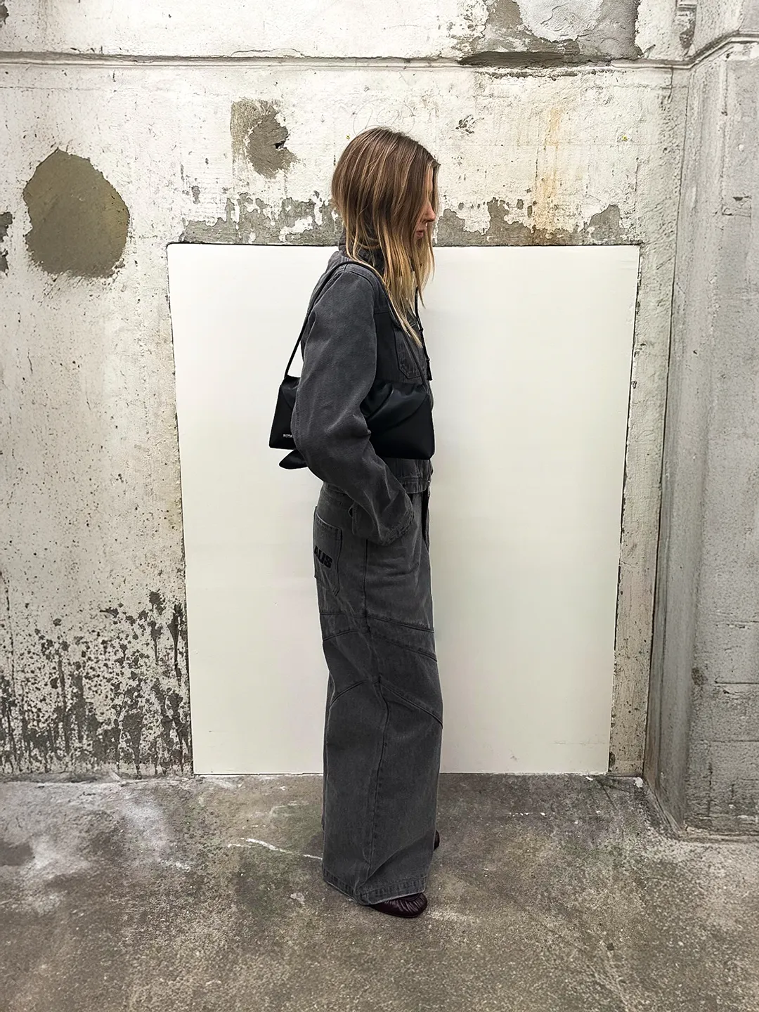 Alis Jenn Short Fitted denimjakke washed grey