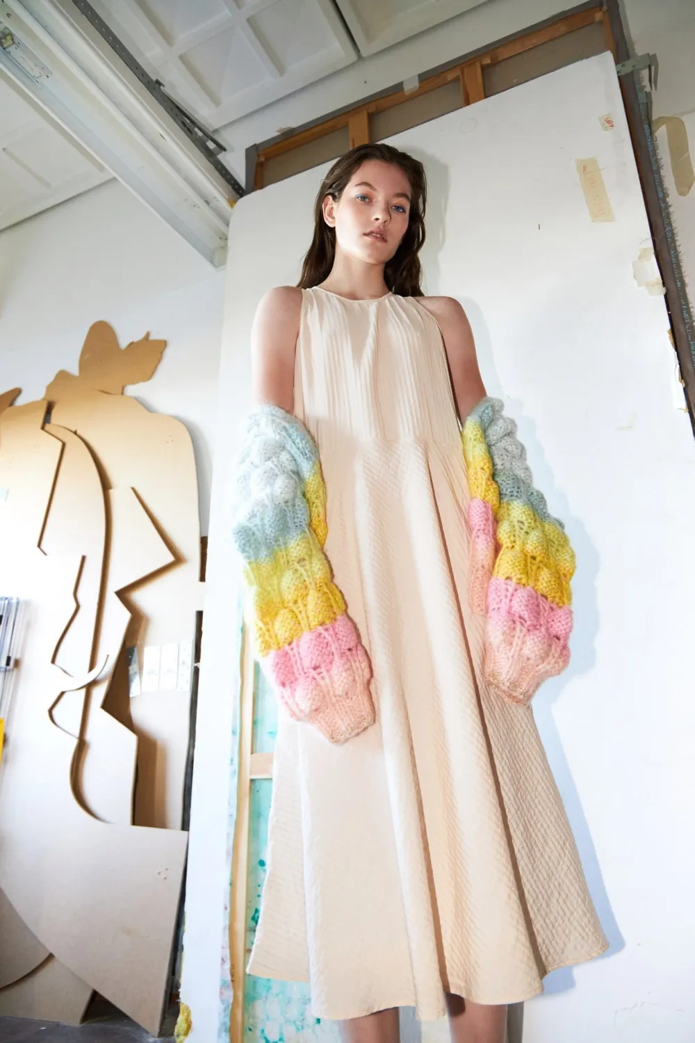 DAWNXDARE ARENA RAINBOW strikcardigan 900 MULTI mohair