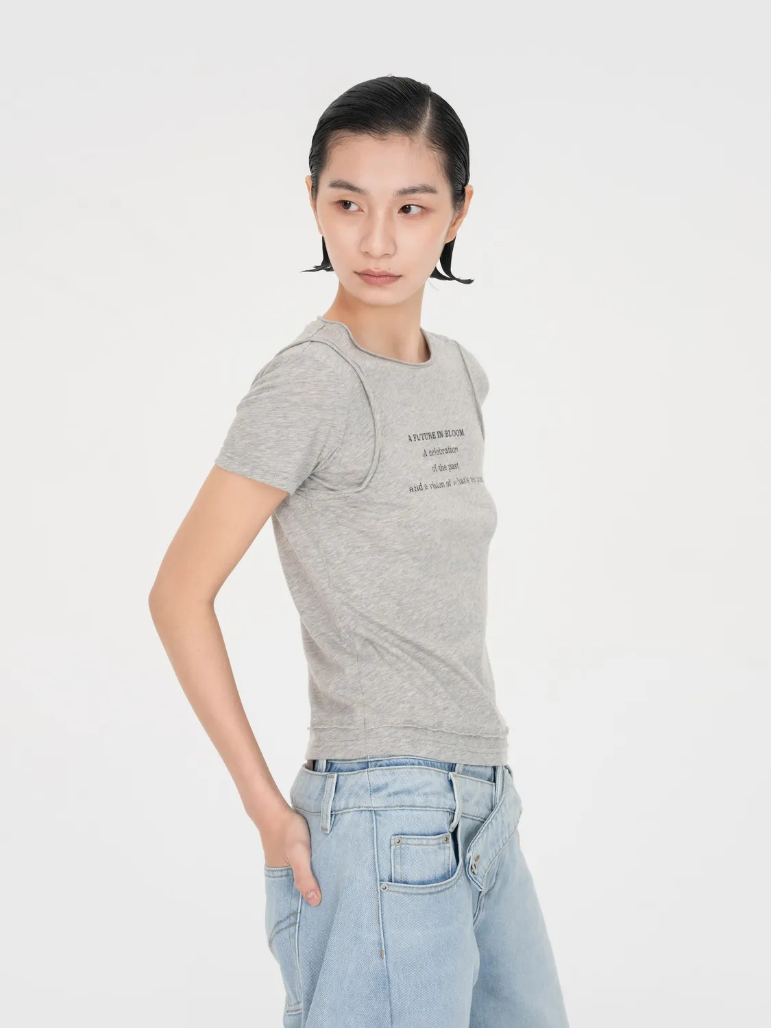 Feng Chen Wang Layered-Look T-shirt lagdelt look