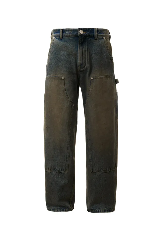 Hellstar Dirty Wash HSS126JN1 carpenter jeans blå