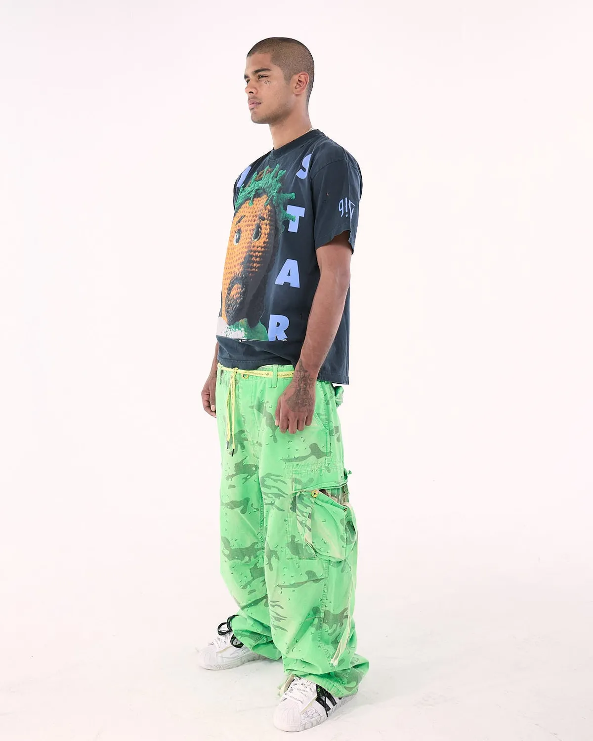 Hellstar Studios Crochet Jesus HSSS26TE4 t-shirt sort