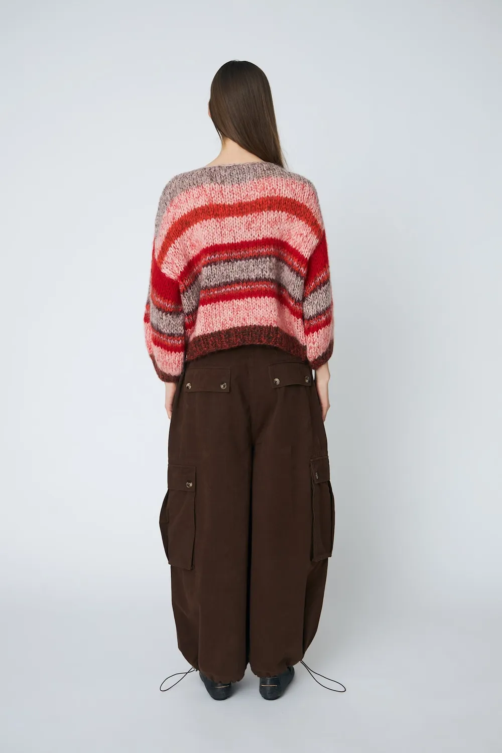 DAWNXDARE LOLA CREW 335 sweater chili stribet