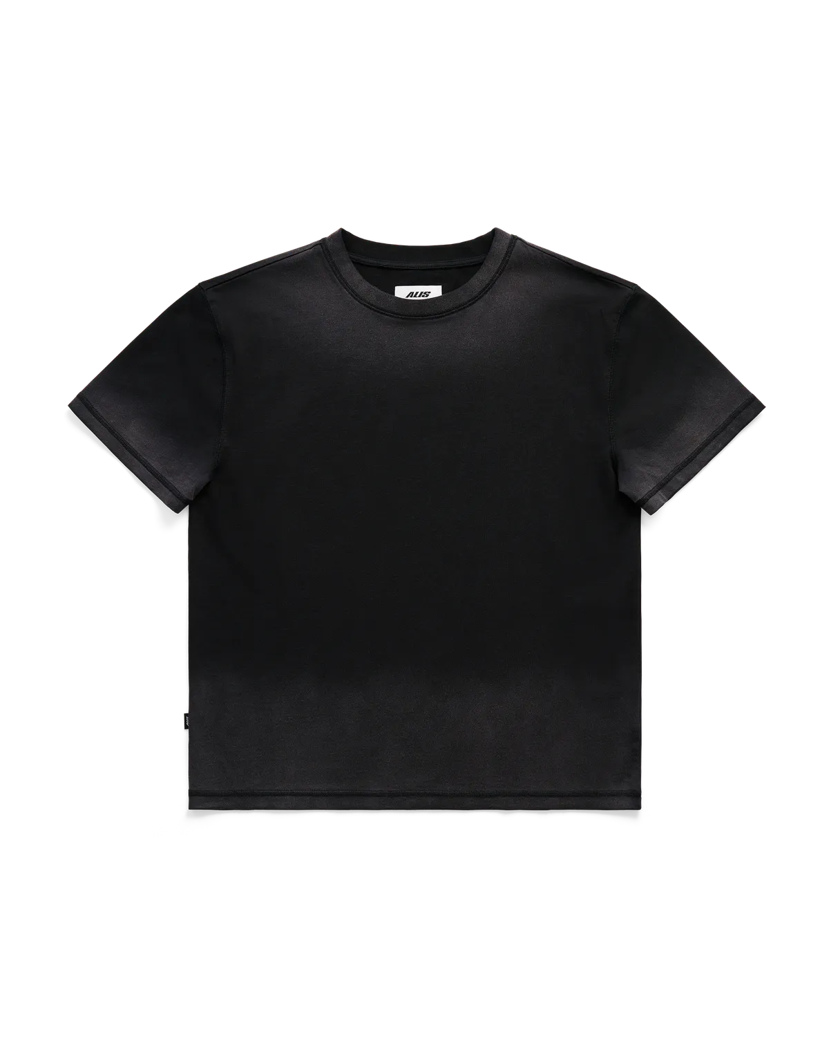 Alis Torey cropped t-shirt Faded Black print