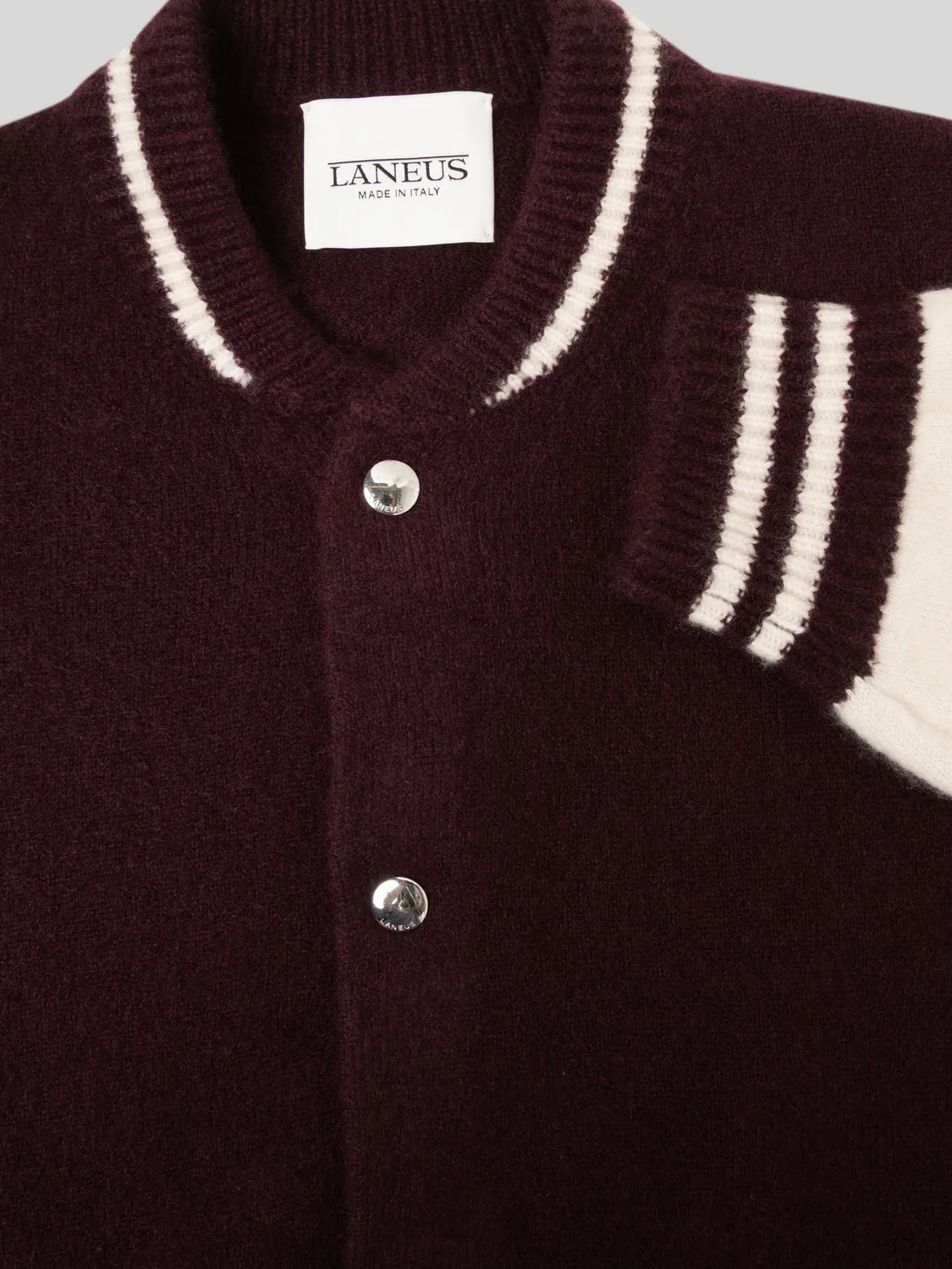 Laneus Cashmere Silk bomberjakke FIG/CREAM kashmir