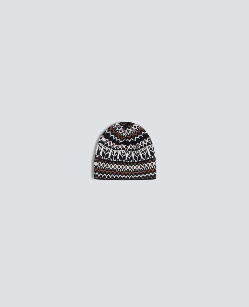 Aspesi hat sort bomuld hamp uld one size
