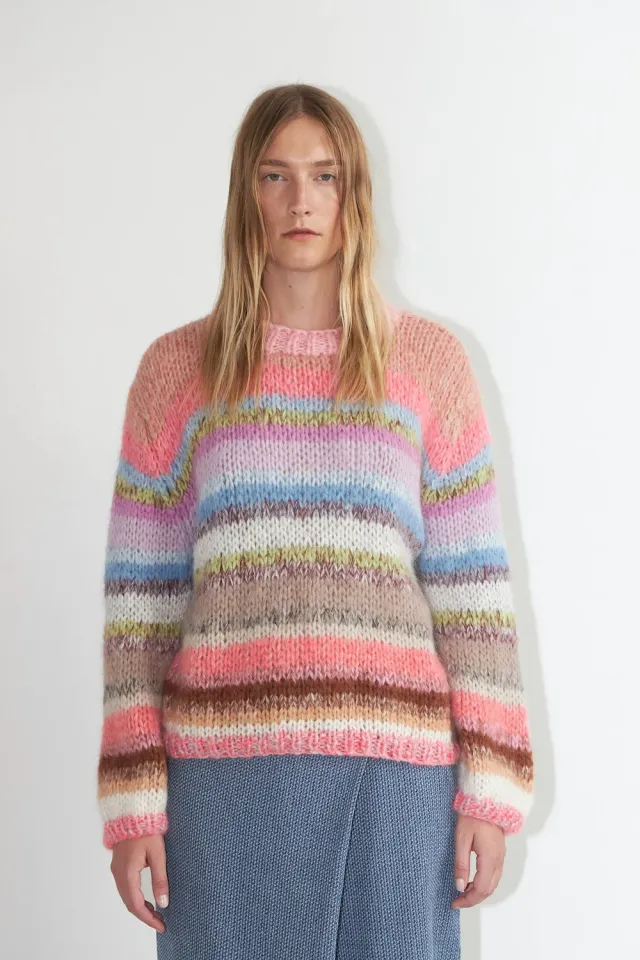 DAWNXDARE Genova striktrøje 919 Sorbet Multi – mohair