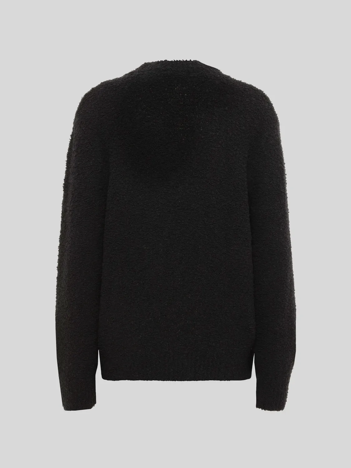 Laneus V-Neck Boxy sweater v-hals sort uld