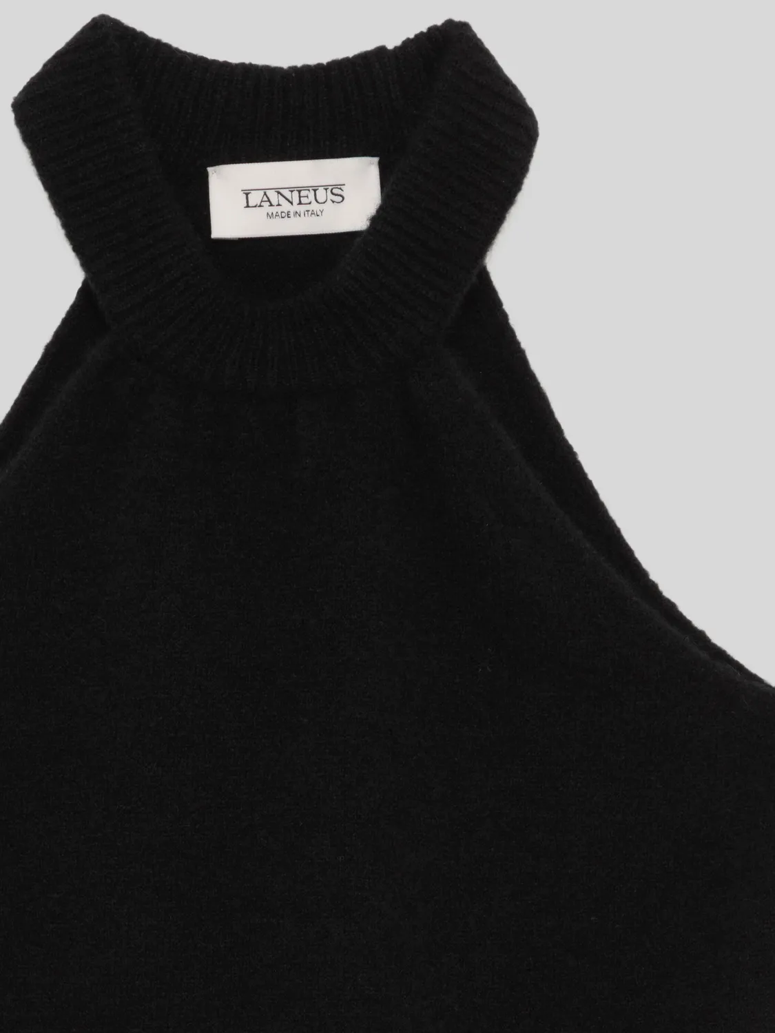 Laneus Sleeveless Top top sort cashmere silke
