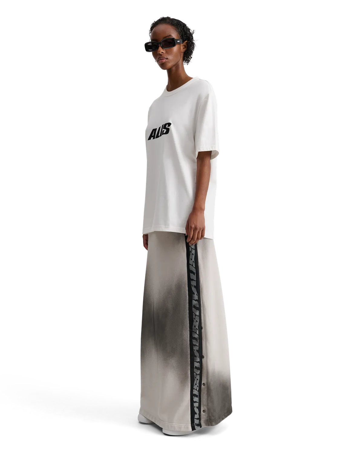 Alis Jeron cropped T-shirt hvid bomuld