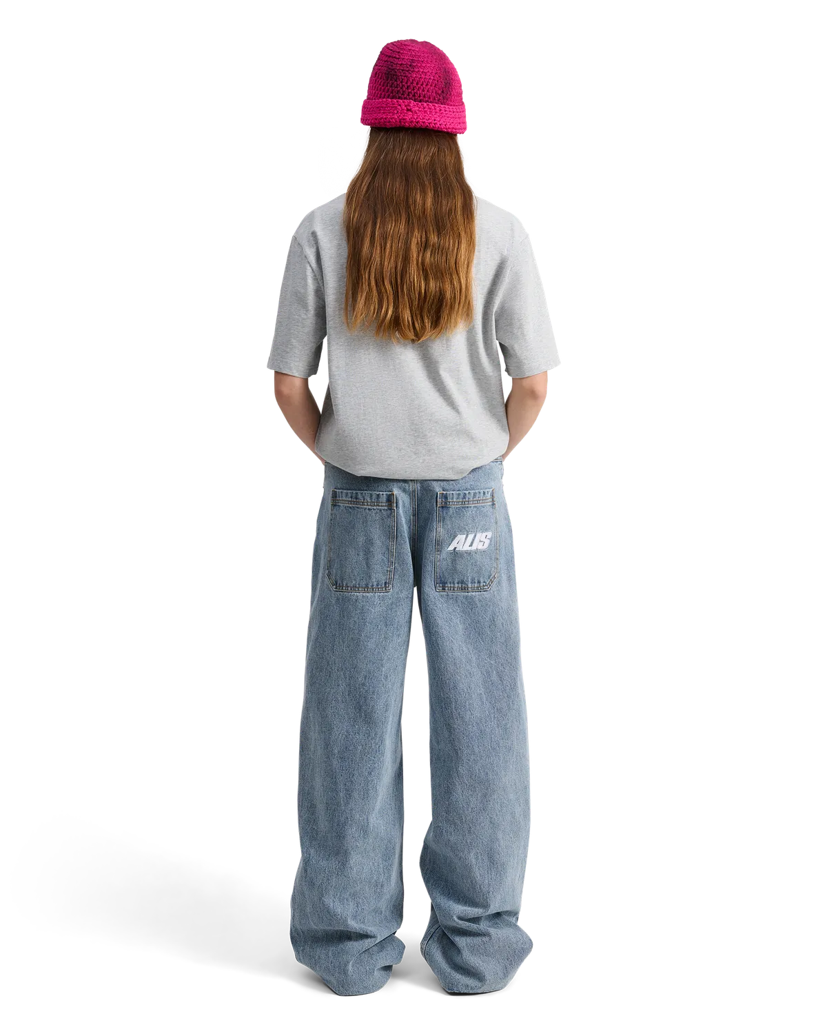 Alis Bam jeans washed light blue wide fit