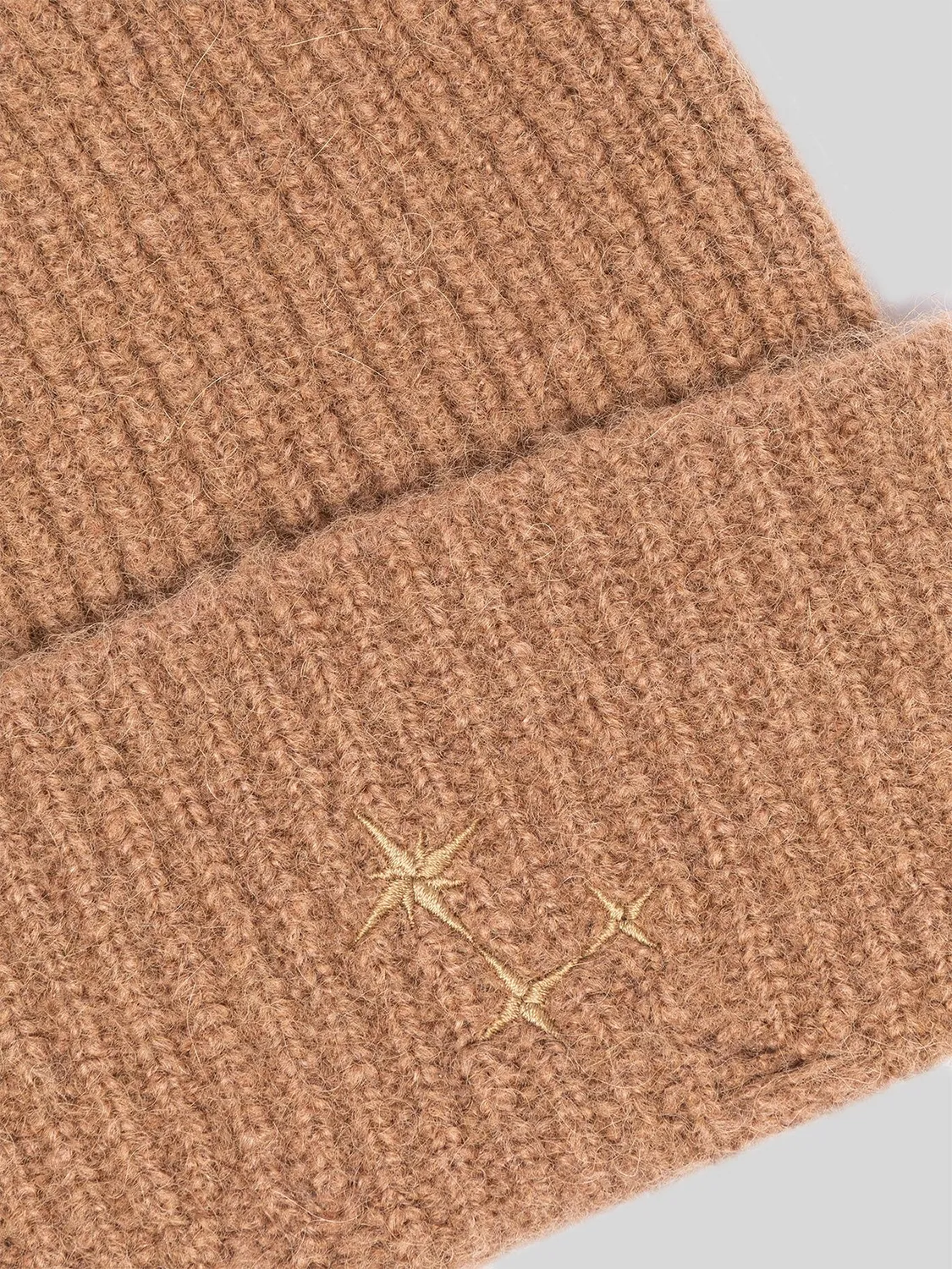 Laneus Hat Destroyed hue camel alpakamix