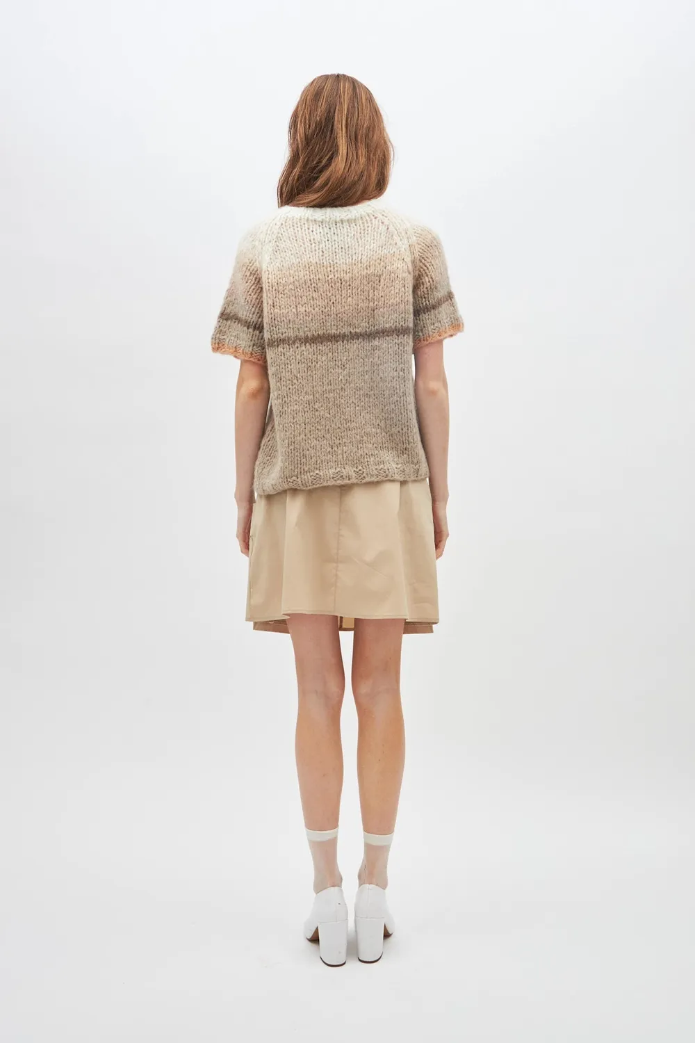 DAWNXDARE ESTELLE 755 strikbluse jord mohair
