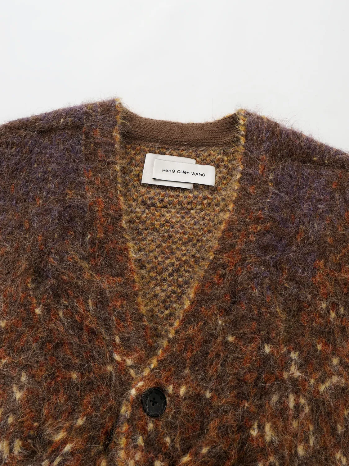 Feng Chen Wang Yellow Gradient cardigan alpaka gul
