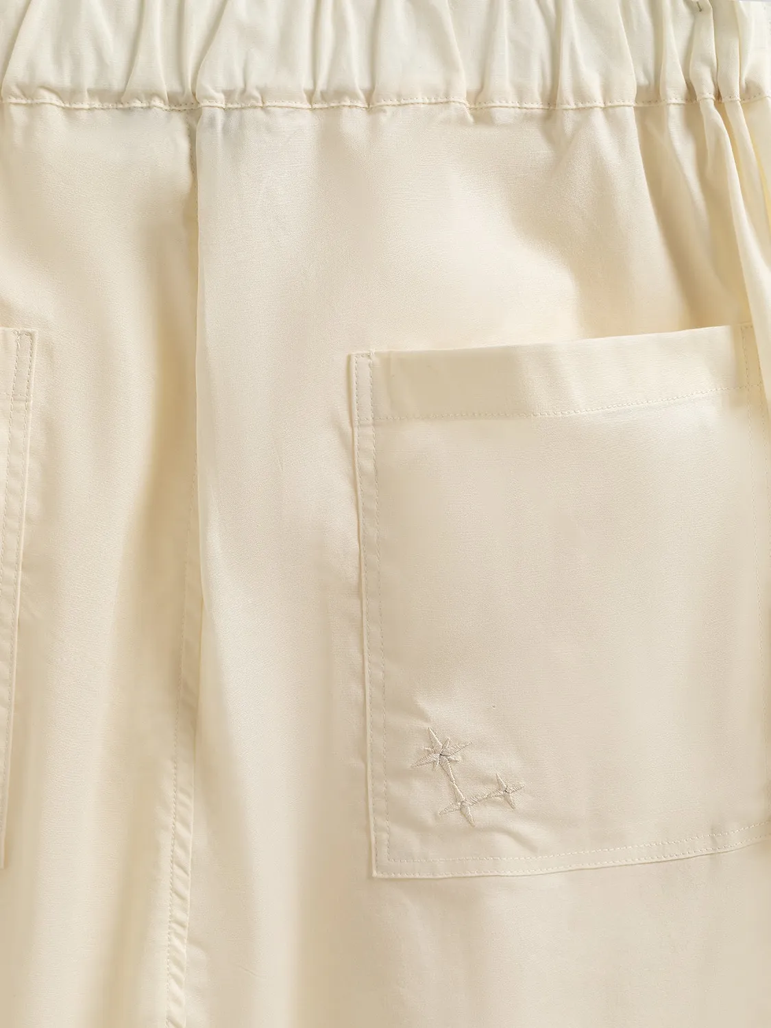 Laneus Melrose Regular Trousers bukser creme bomuld