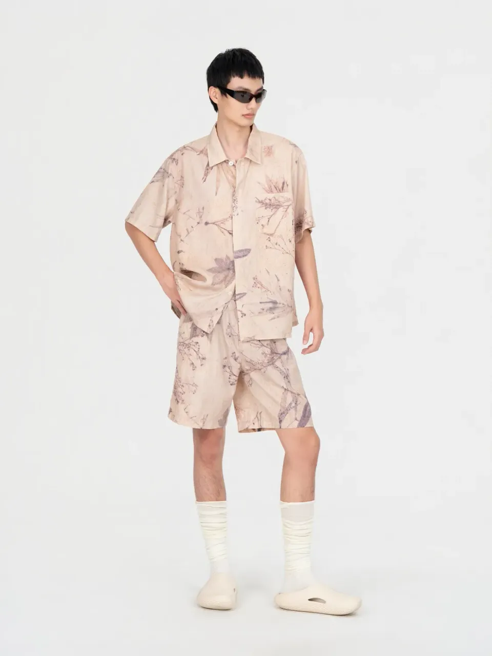 Feng Chen Wang Printed Plant Dye skjorte plantefarve