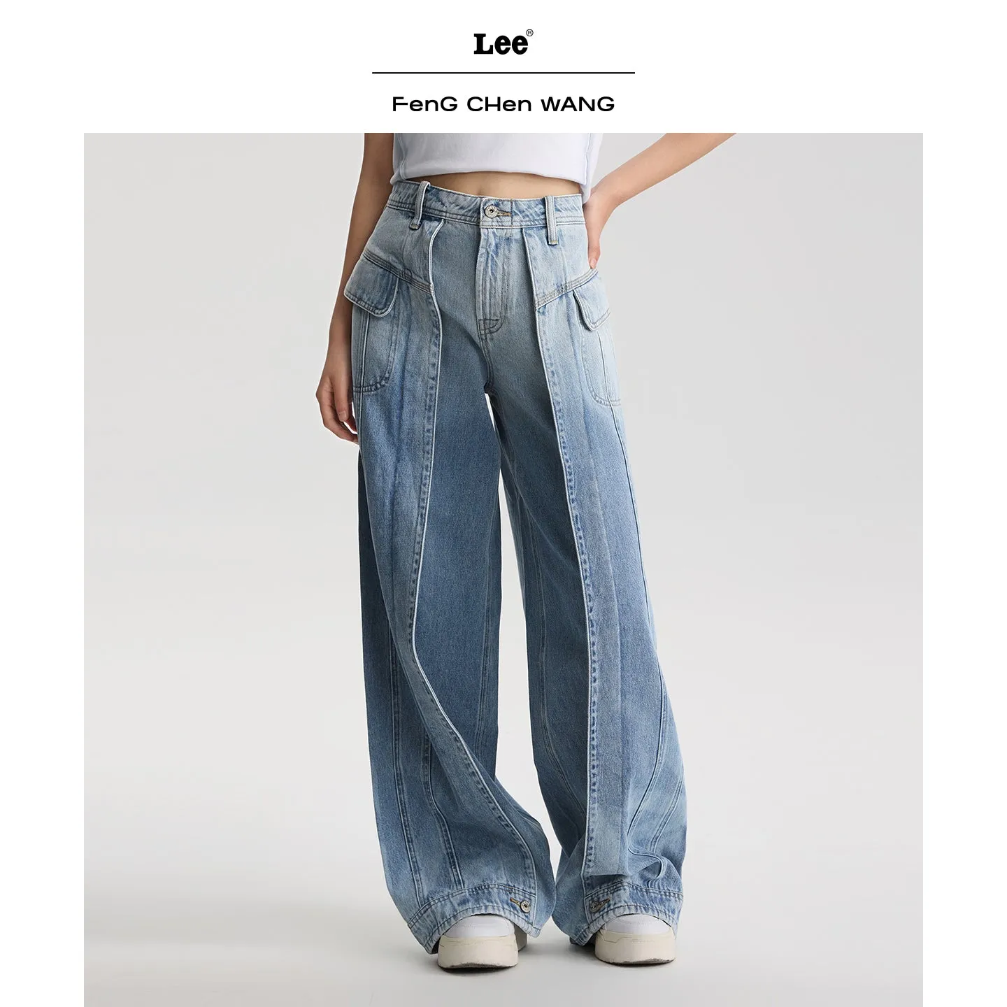 Feng Chen Wang Lee Wide Leg Jeans Lyseblå Kvinder