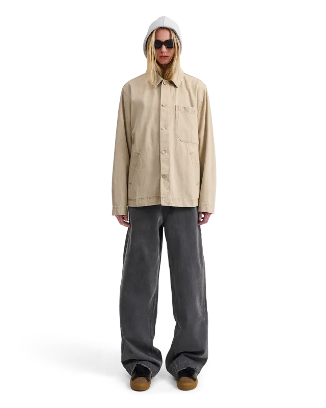 Alis Viren arbejdsjakke Faded Sand bomuld