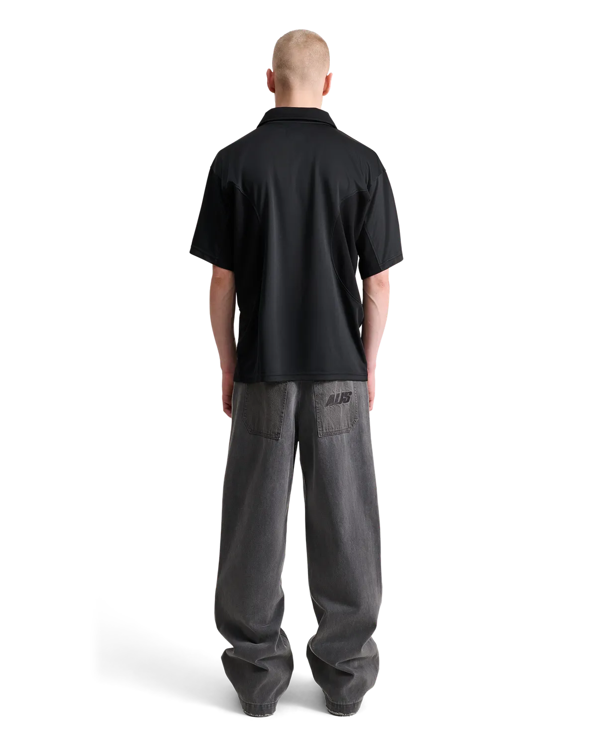 Alis Wizzy polo jersey sort grå polyester