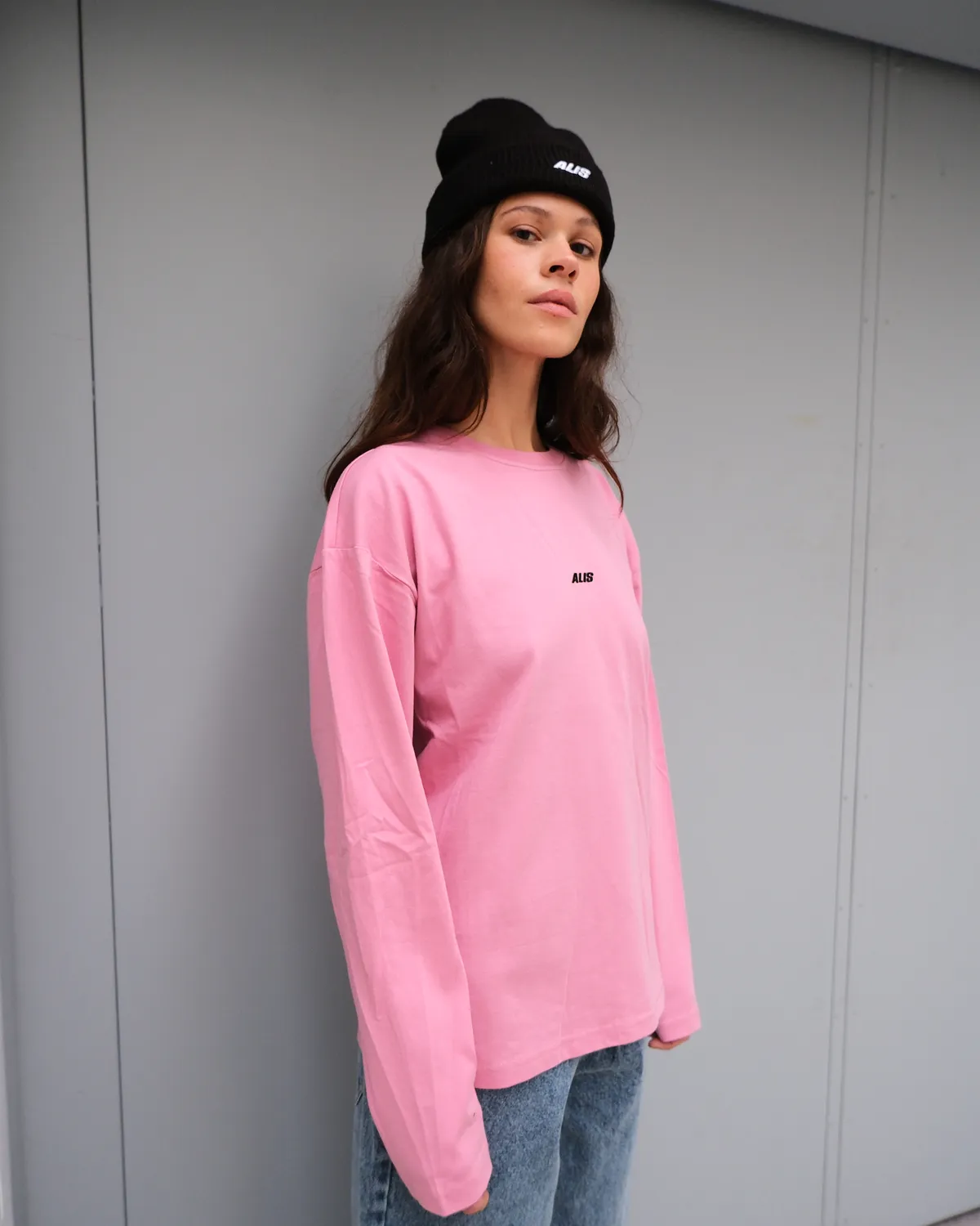 Alis Joshua langærmet t-shirt Pink regular fit