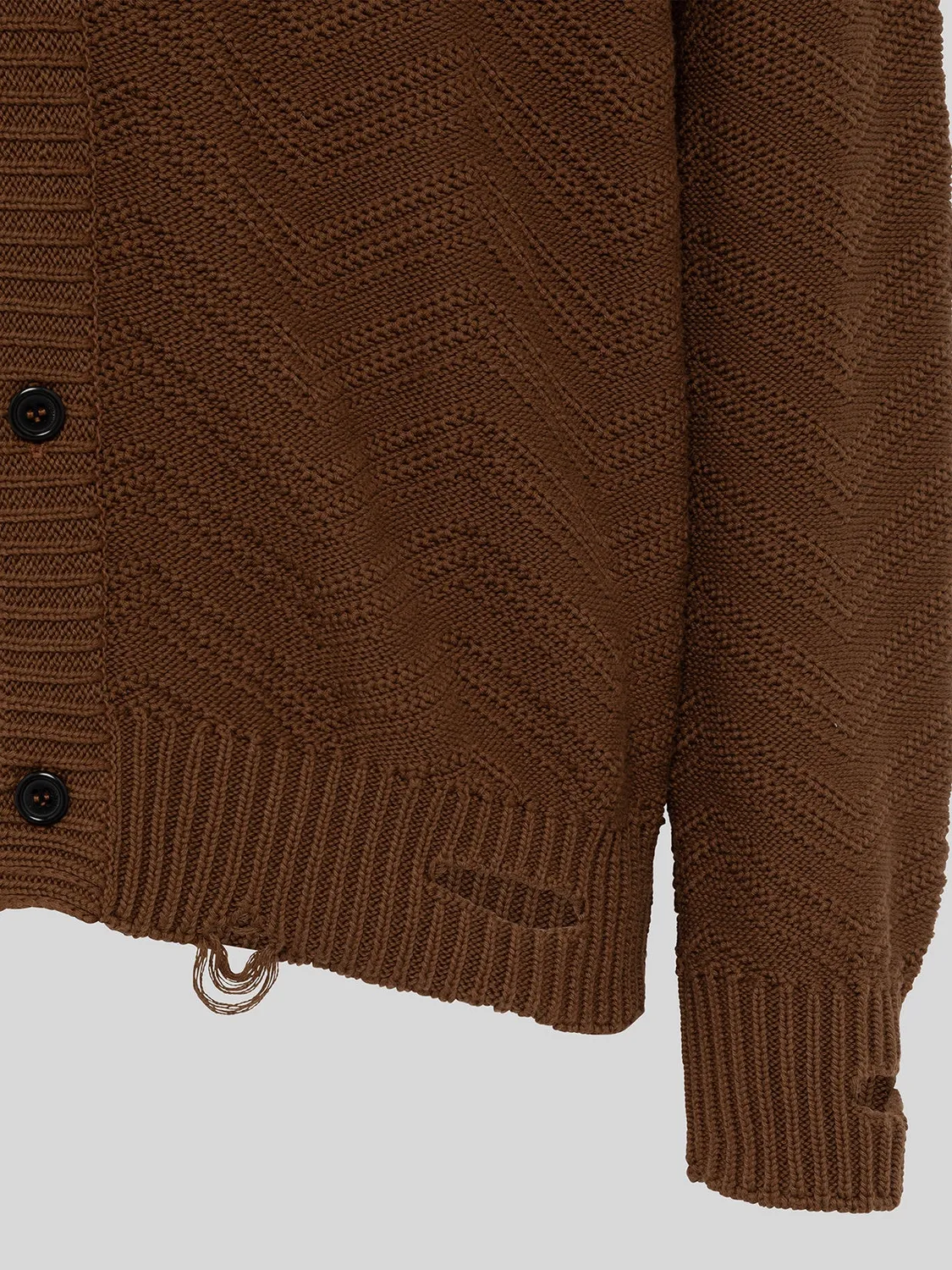 Laneus Knitted Polo Shirt poloskjorte chocolate bomuld