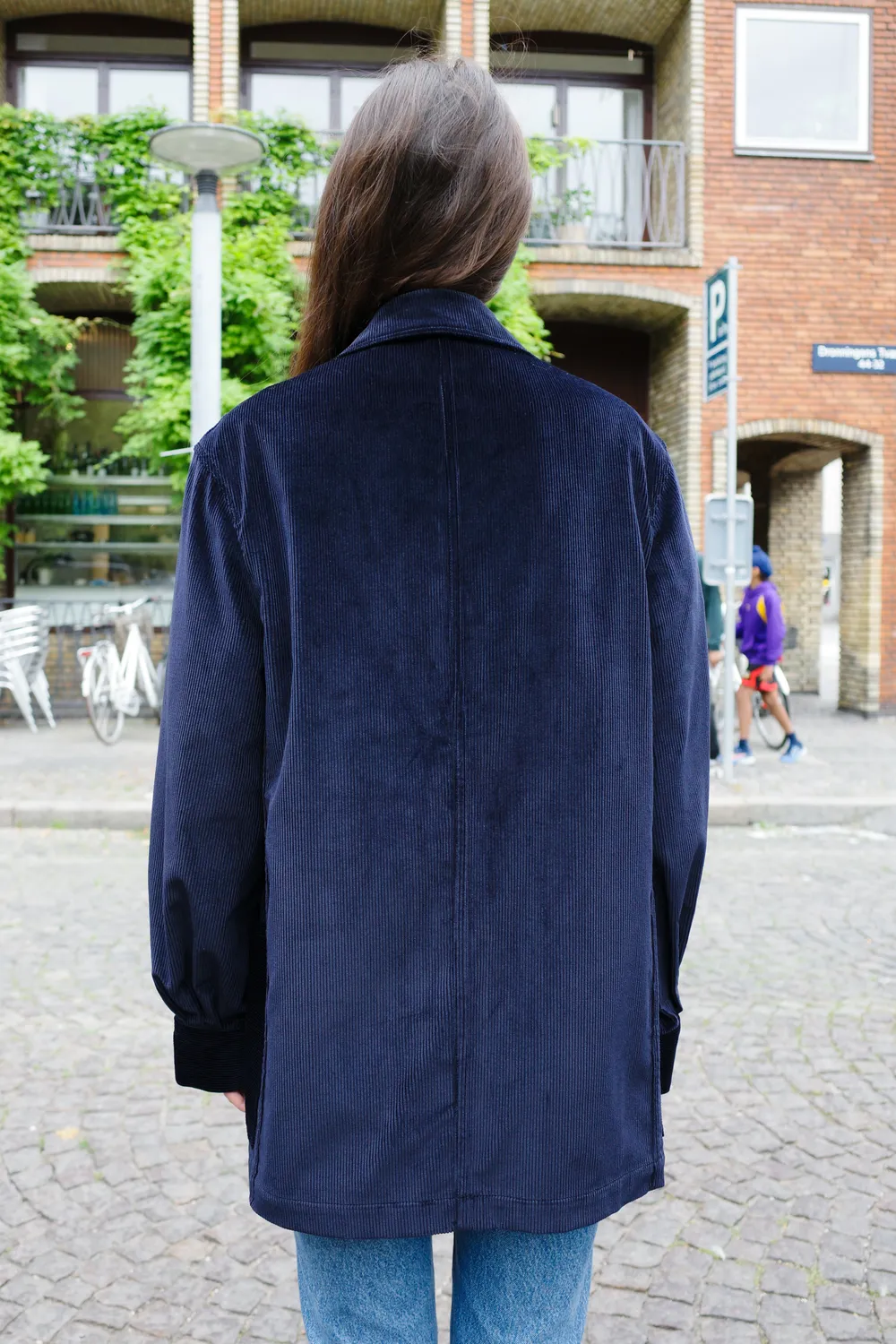 Caro Editions Frederik Jacket jakke navy fløjl bomuld