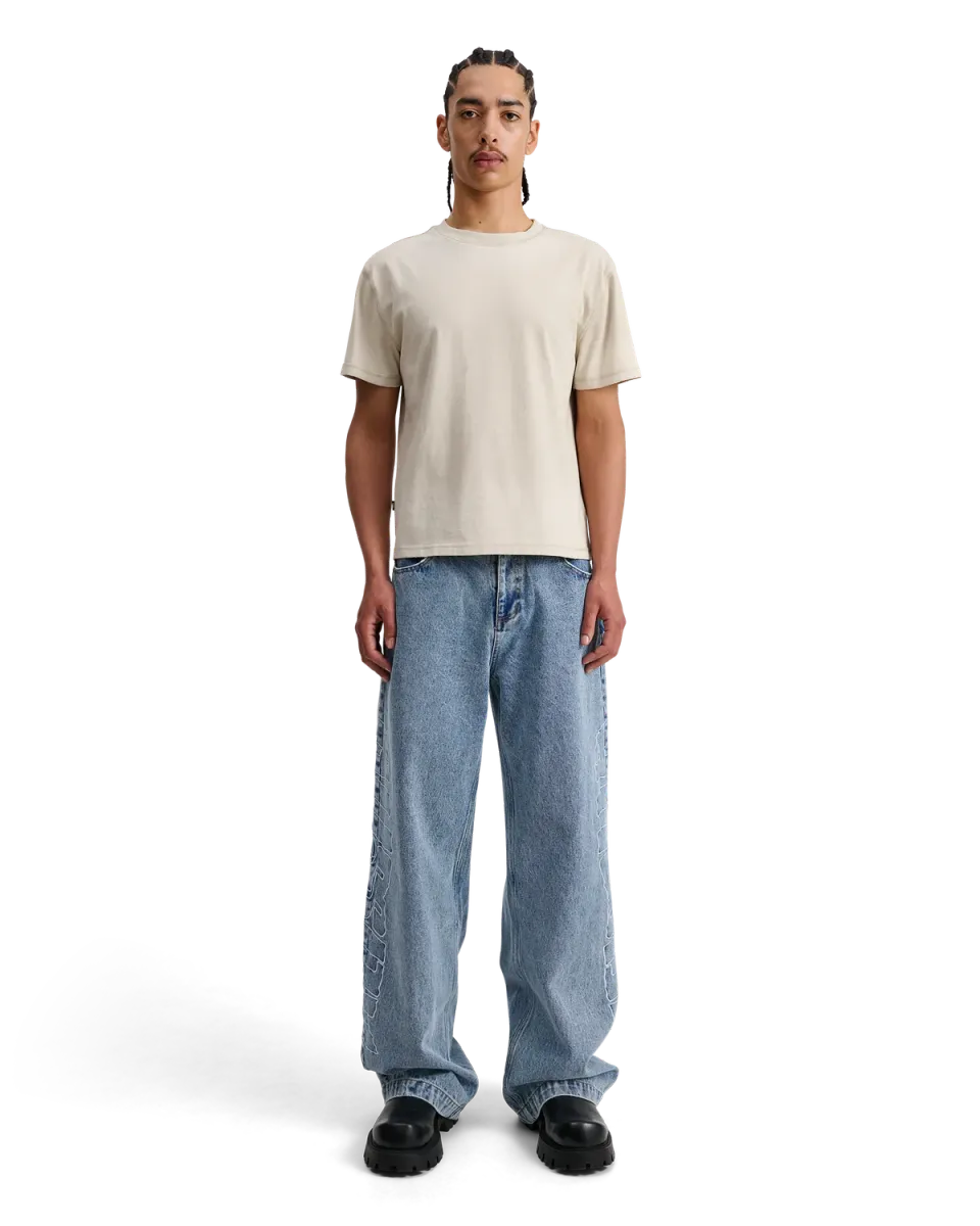 Alis Torey cropped t-shirt Faded Sand bomuld