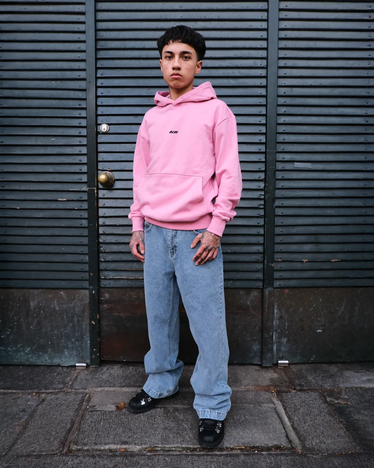 Alis Aori hoodie pink oversized bomuld