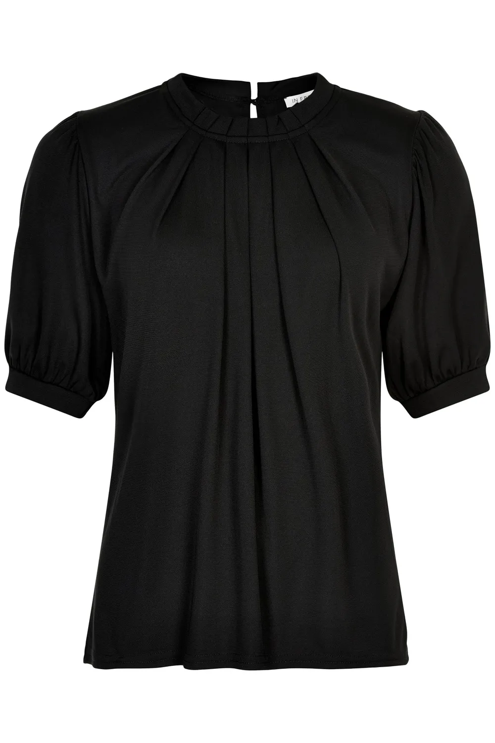 IN FRONT Grazia ensfarvet bluse i jersey S-XXL