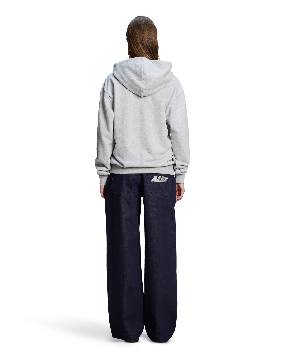 Alis Aori hættetrøje Grey Melange 100% bomuld