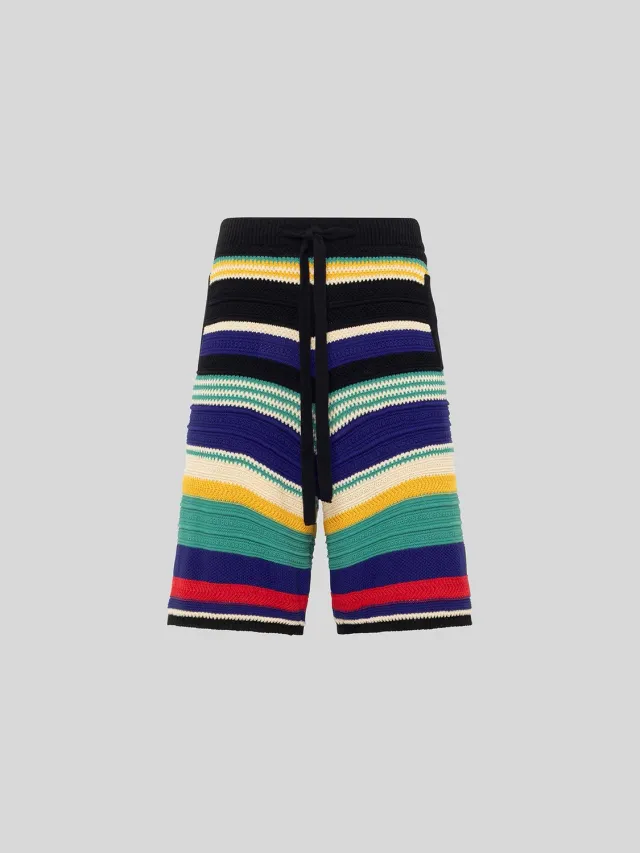 Laneus Multi-Coloured bermudashorts sort-mix bomuld