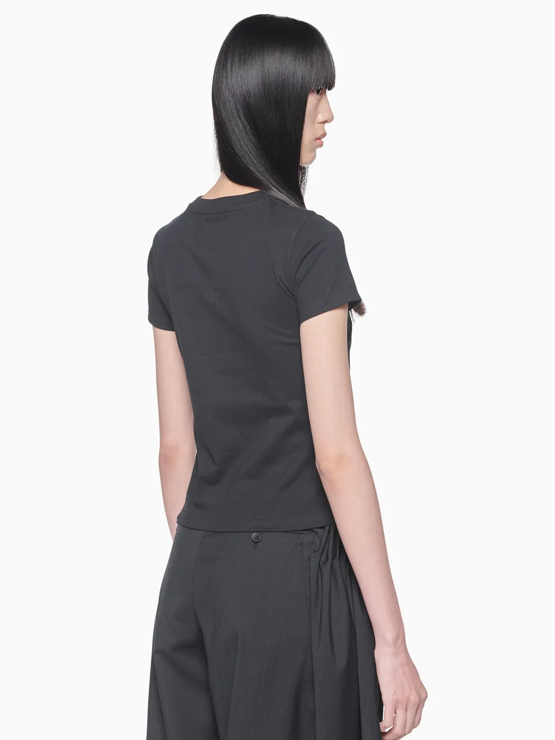 Feng Chen Wang Double Panel T-shirt sort bomuld XS-XL