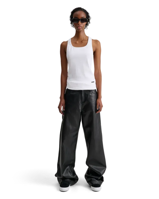 Alis Bam jeans wide fit glossy black coated