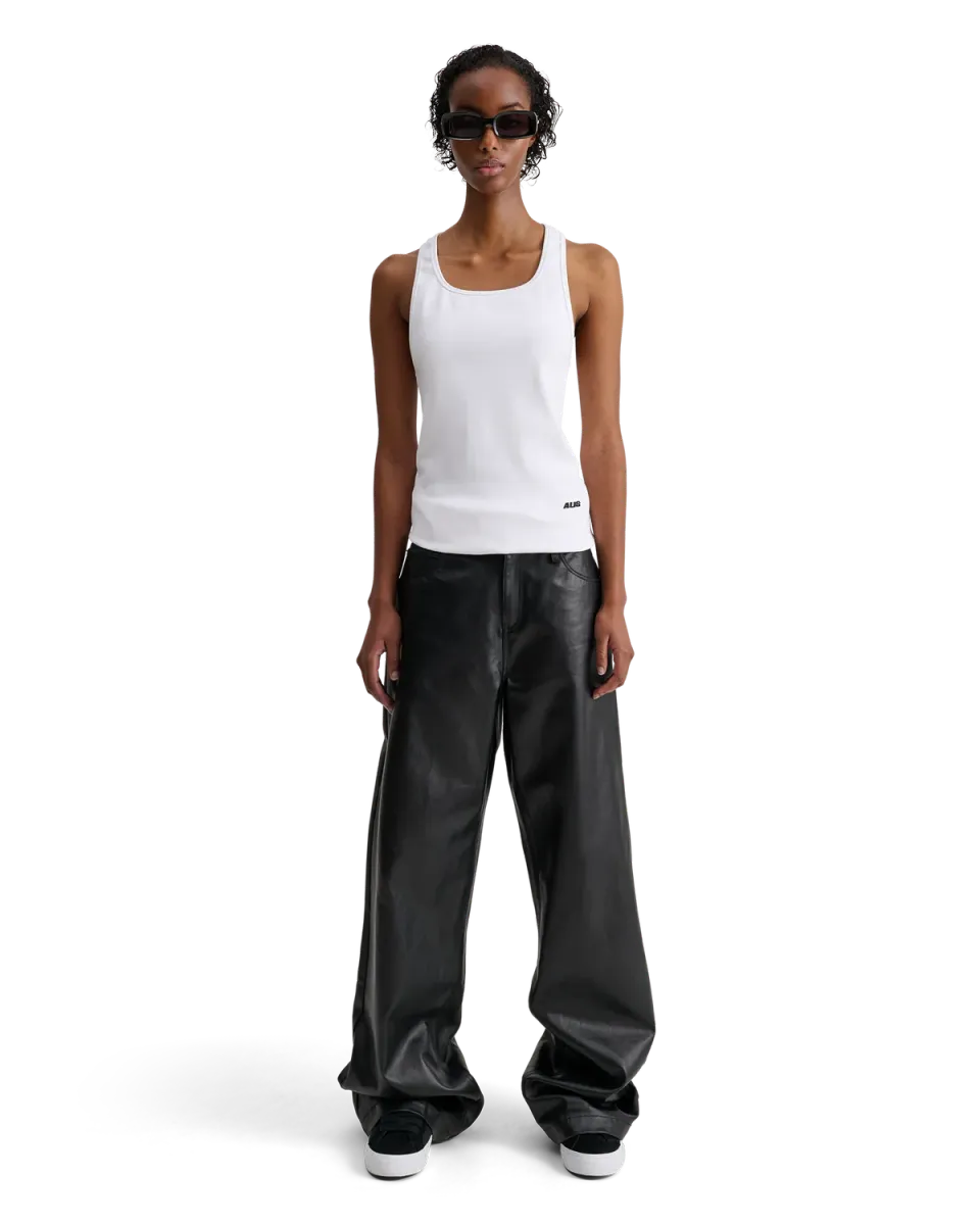 Alis Bam jeans wide fit glossy black coated