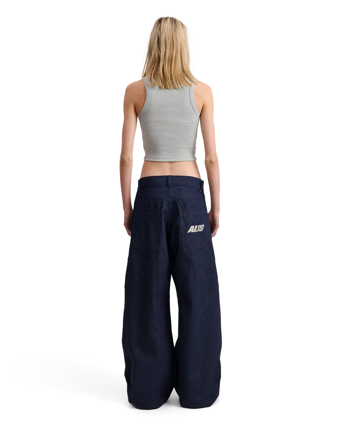 Alis Whitney Baby tanktop Grey Melange cropped