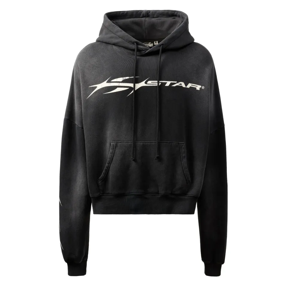 Hellstar HStar hoodie sort fleece