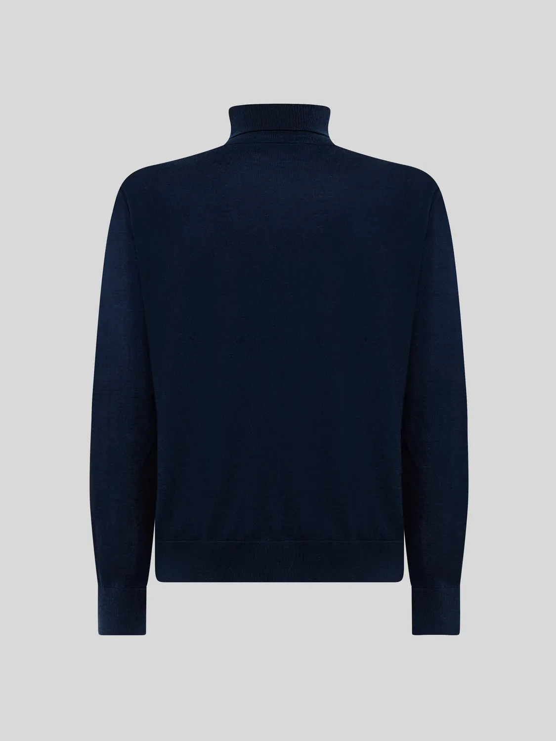 Laneus Merino Wool rullekrave navy merinould