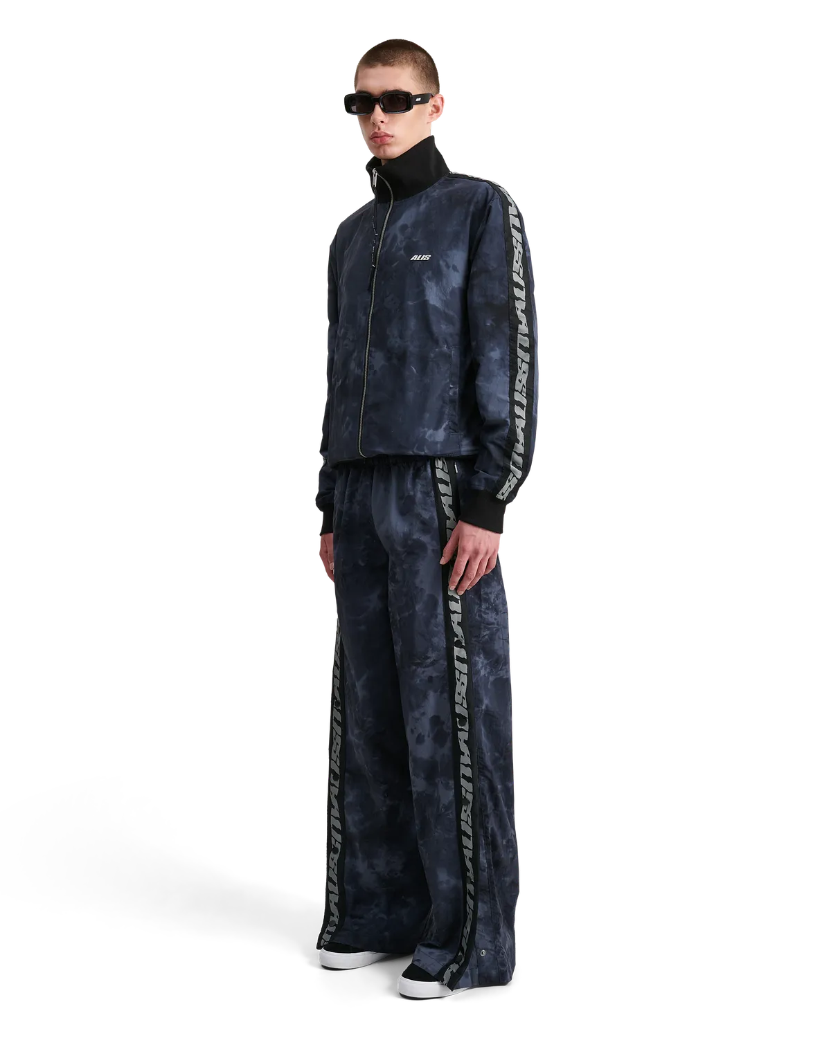Alis Abbate tracktop løs salty blue nylon