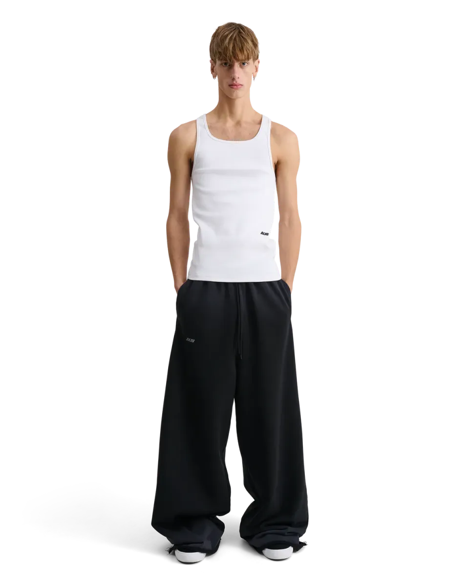 Alis Alas Wide Loose sweatpants faded black bomuld