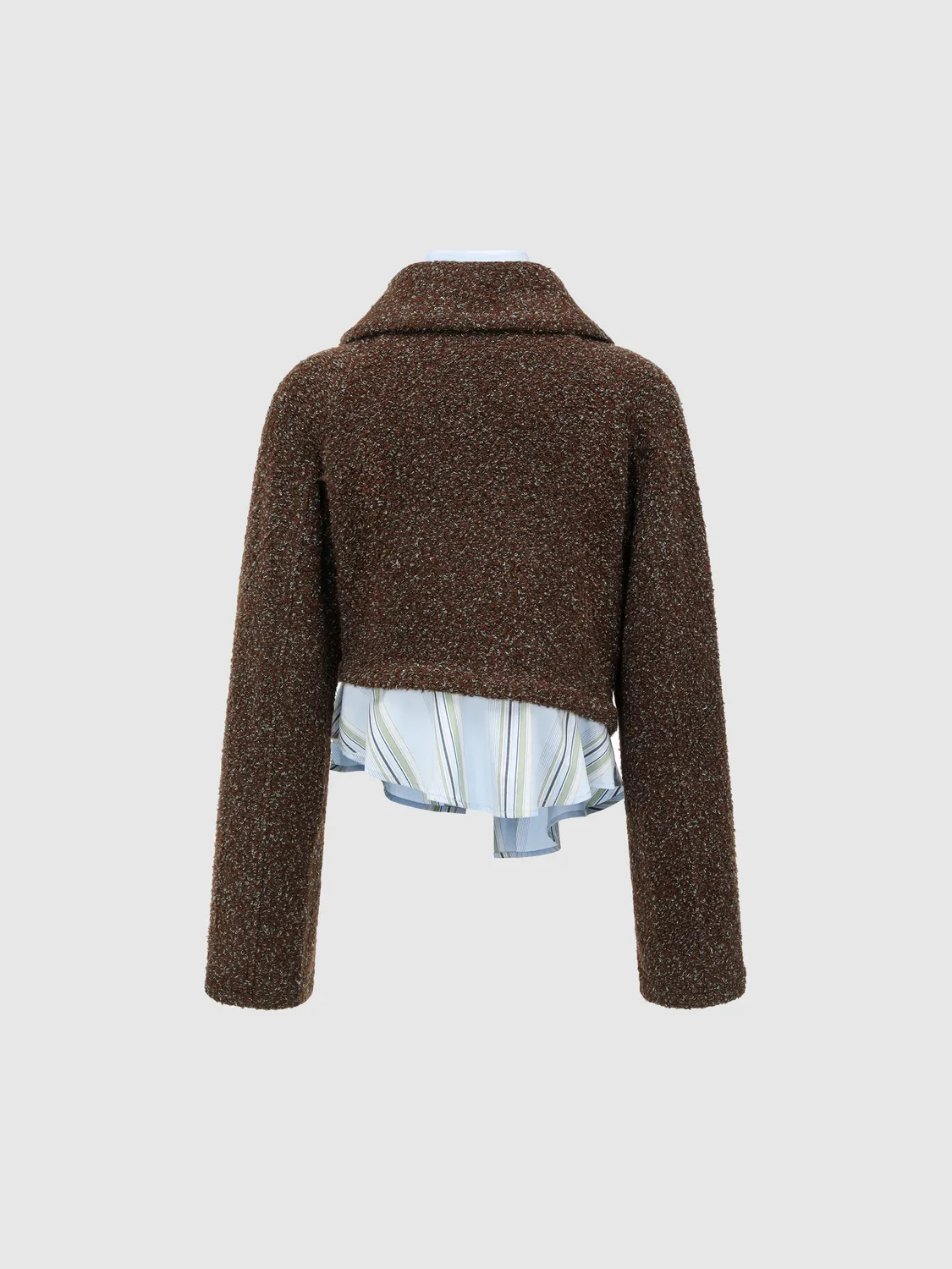 Feng Chen Wang Faux Layered strikcardigan stribet dame