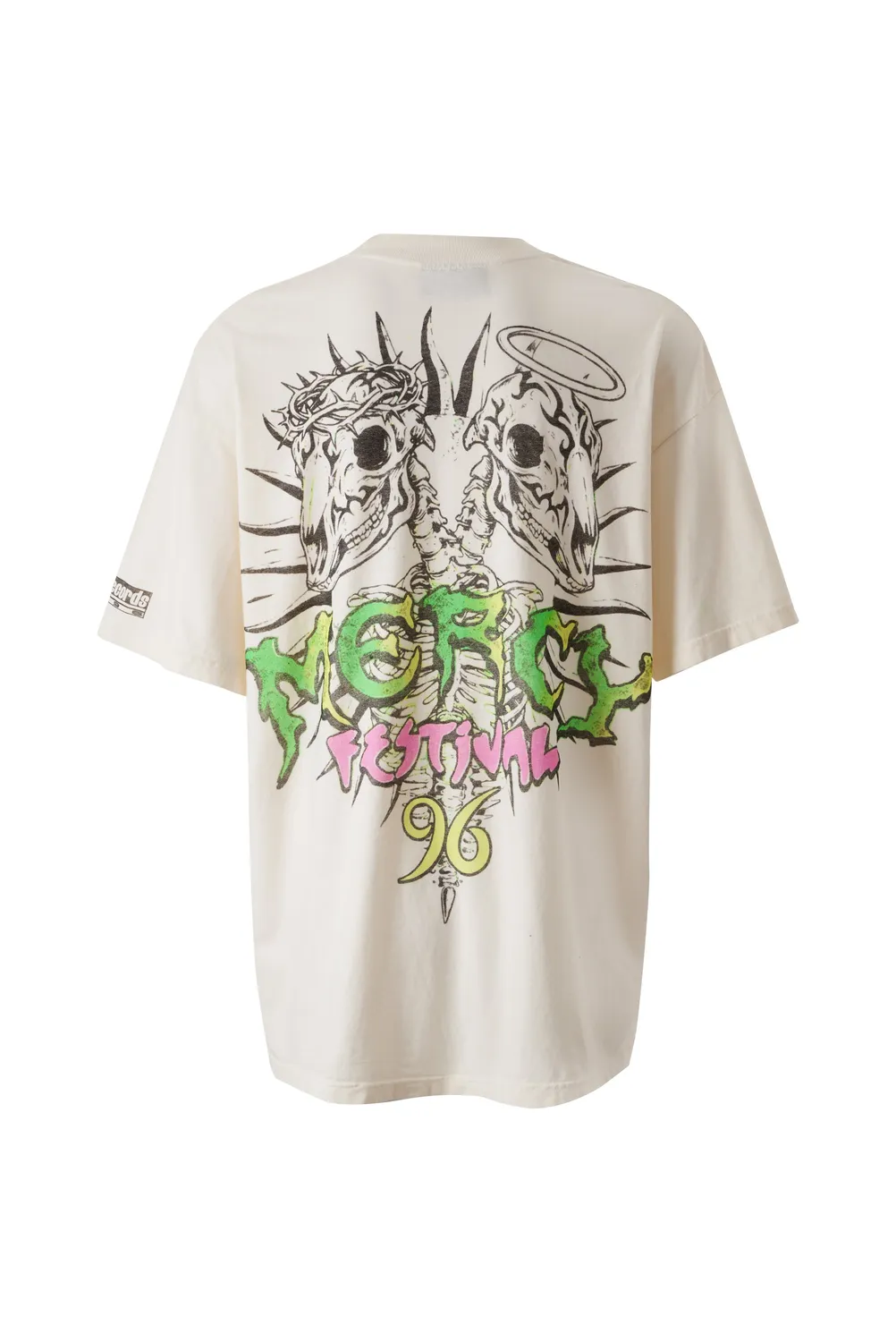 Hellstar Mercy Festival 96 T-shirt hvid sleeve print